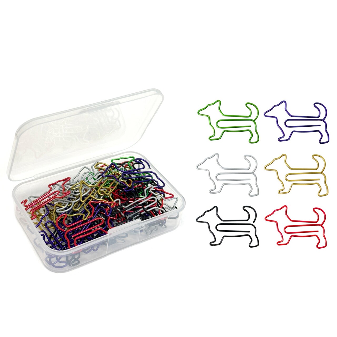 Wrapables Paper Clips Bookmarks for Office Home School (Set of 50)